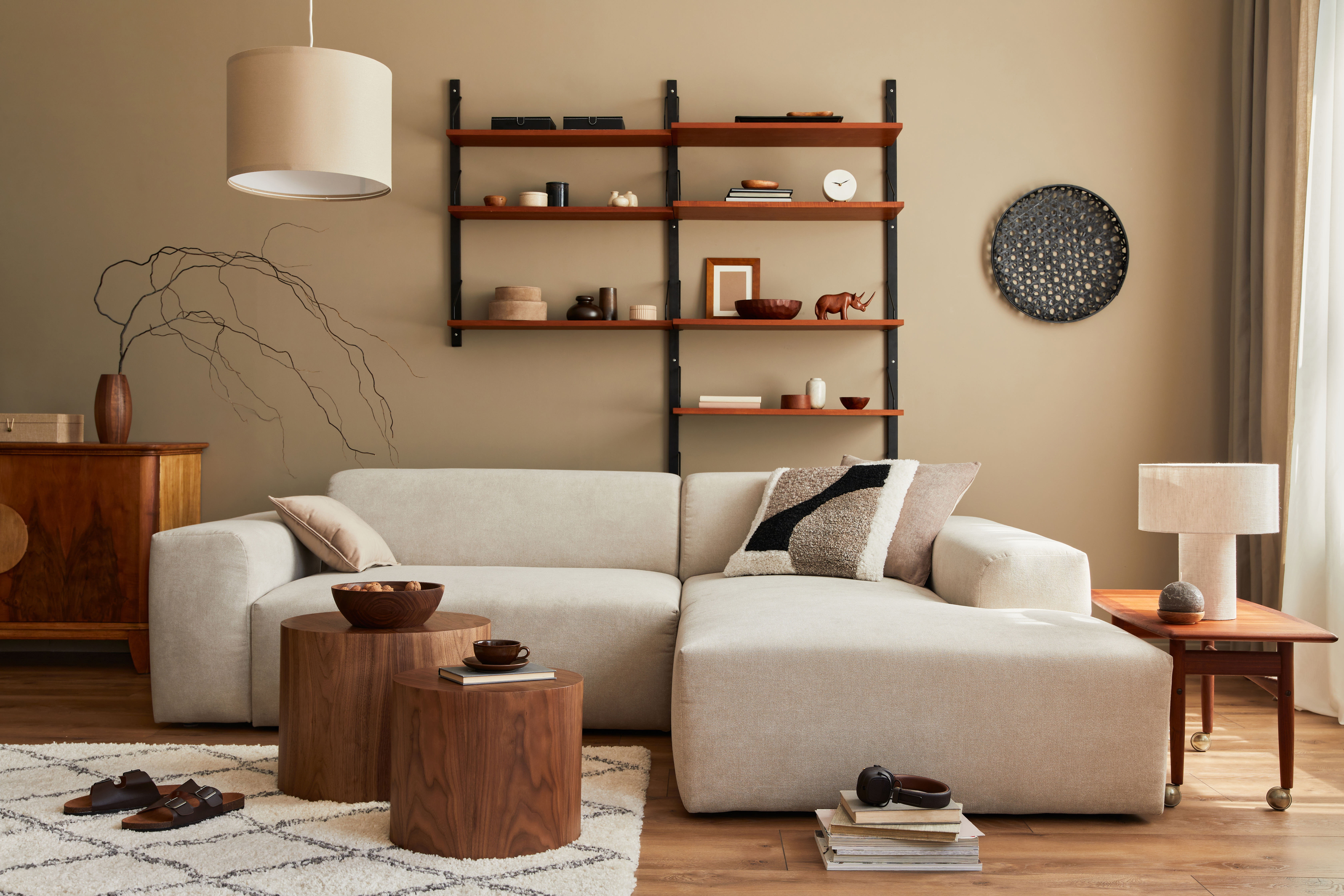 Modern interior of living room